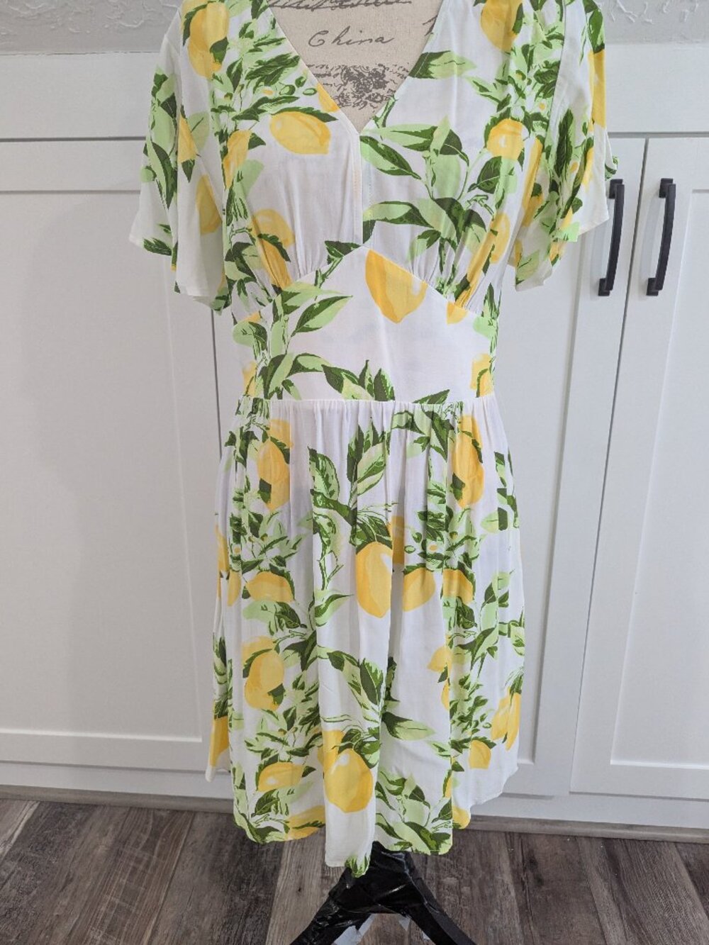 Loft Lemon Mini Dress Size 10